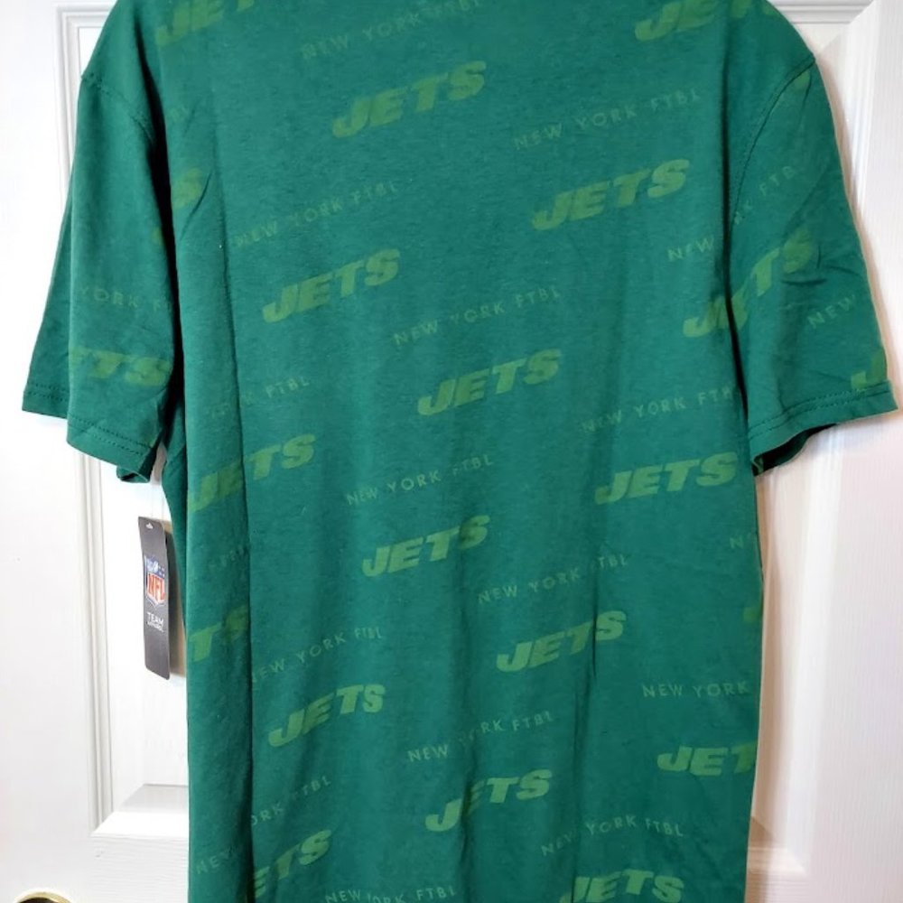 New York Jets Men's T-Shirt Large Green NFL Team Apparal New York Jets Shirt New - Picture 4 of 10